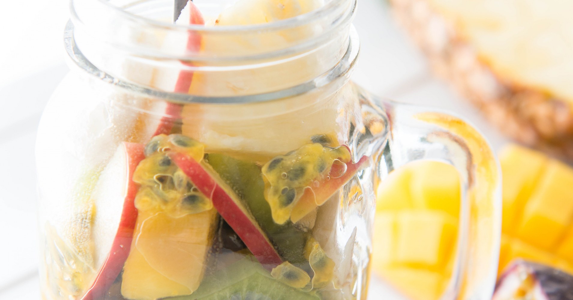 Vegan Tropical Fruit Chia Pudding Recipe | myfoodbook